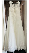 WED2B Brautkleid Anna Sorrano Ivory Spitze UK16