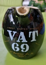 Vintage Whisky Pitcher Keramik Krug VAT 69 Limited Sammler Werbung 60/70iger