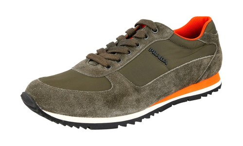Prada wildleder nylon sneaker - prada,