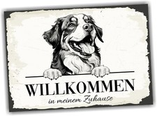 Hundeschild willkommen zuhause - hundeschild,