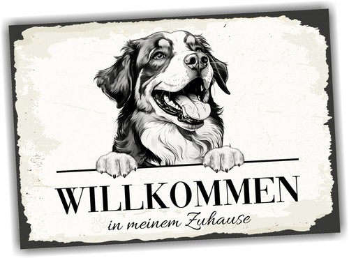 Hundeschild willkommen zuhause - hundeschild,