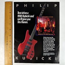 Philip Kubicki Bass Gitarre Stuart Hamm Original Zeitschrift Aufdruck Ad