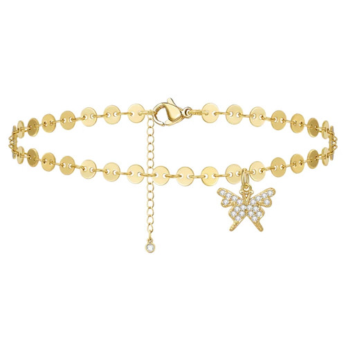 Zierliche 14k gelbgold über - zierliche,