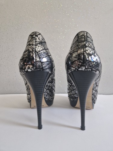 High heels plateau silber - high,