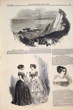 Alter antiker Druck Wrack Tigerin Dover Paris Moden Kopf Kleid Demidoff