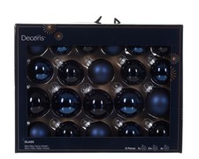 21 Weihnachtskugeln Glas 5-7cm