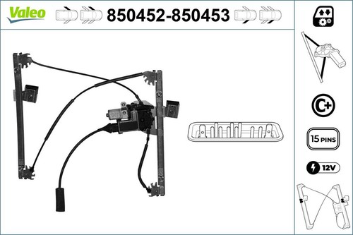 Fensterheber valeo 850452 für - valeo,