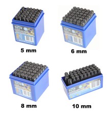 Schlagbuchstaben Set Schlagzahlen Satz Sortiment Schlagstempel 5mm 6mm 8mm 10mm