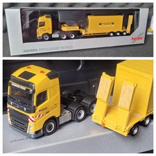 Volvo FH  Leonhard Weiss Semitieflader  + 20 FT Container Gussasphalt 958608 neu