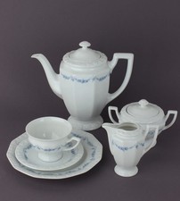 Rosenthal Maria Weiss Rosenkante Kaffeeservice für 6 Personen 21 Teile
