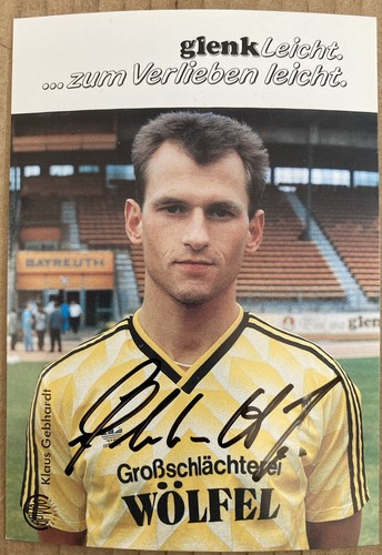 Klaus gebhardt autogrammkarte - klaus,