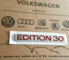 original VW Golf 5 GTI Edition 30 Logo Schriftzug Emblem Aufkleber Heckklappe