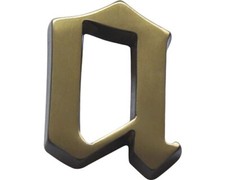 Hausnummer Bronze satiniert "a" 60 mm
