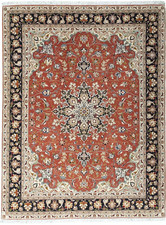 Original Perserteppich Tabriz 50Raj mit Seidenanteil 200 cm x 153 cm Top Zustand