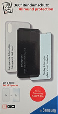 2 GO Transparente Handyhülle, Für Samsung A50/A30S, 360Grad Rundumschutz, 797129