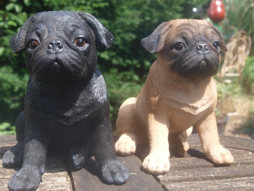 Mops deko figur welpe - mops,