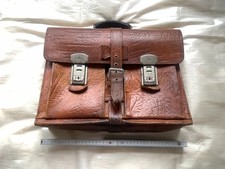 Antike Vintage -Schultasche -Aktentasche -Leder-