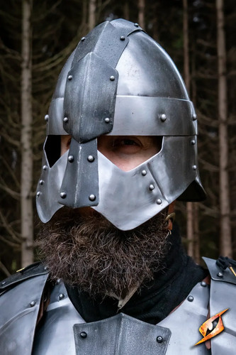 Mittelalter larp stahlhelm - mittelalter,