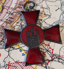 Hamburg Hanseatenkreuz für Verdienste im Kriege 1914 Militaria Orden Emaile RAR