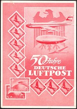 1962, farbige Anlasskarte "50