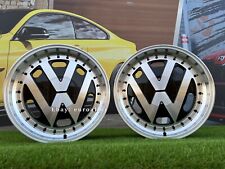 4 x 16 Inch 4x100/5x100 RR Stil Schwarz Poliert Räder : Für VW Golf Jetta