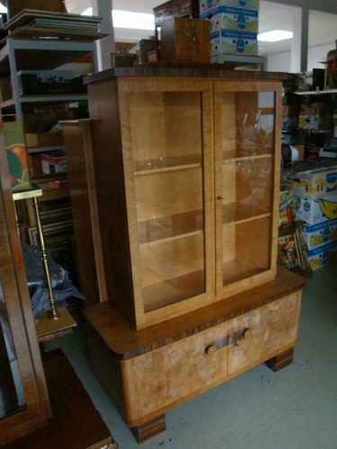 Schöne art deco vitrine - schöne,