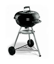 Weber Compact Kettle Holzkohle Kugelgrill - Schwarz, 47 cm (1221004)