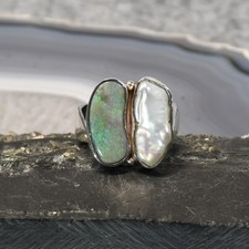 Boulder Opal Ring, 925er