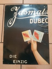 Orig. Dubec Jasmatzi Dresden Cigaretten Zigaretten Werbung Alt Vintage Schild