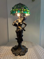 Große Tischlampe im Tiffany-