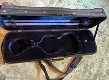 GEWA Violinetui, 4/4, schwarz / blau, neuwertig