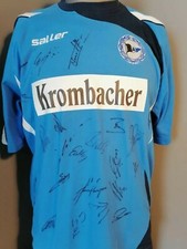 Arminia ⚽Bielefeld⚽Trikot XL Aufwärmshirt 2009 signiert KROMBACHER Fussball