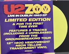 U2 Rare Yellow RSD Maxi Zoo Tv