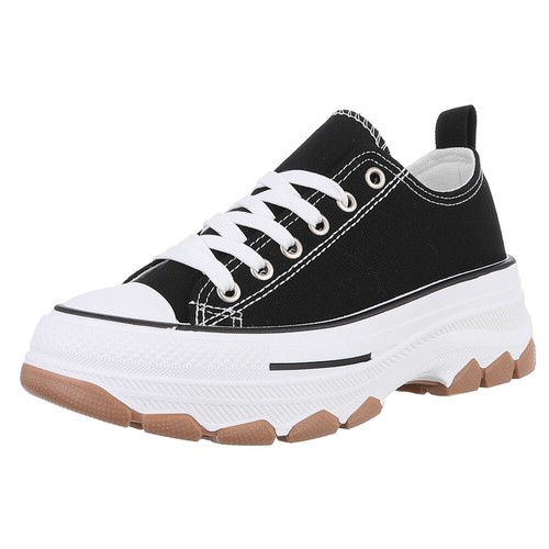 Damen low top sneaker - sneaker, mit