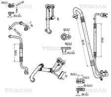 Hochdruck-/Niederdruckleitung Klimaanlage TRISCAN 9010 24005 für OPEL ADAM M13