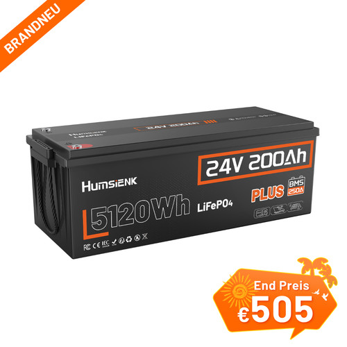 Humsienk 24v 200ah 5kwh - 24v,