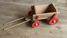 Holz Spielzeug DDR Plaho Kutsche Erzgebirge für Puppen Stofftiere Mädchen Pferde