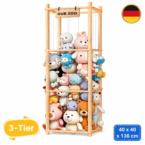 Stufiges holz lagerregal - 3-stufiges,