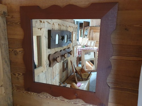 Alter holzspiegel handwerker - holzspiegel,