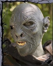 Larp Latex Maske - Tier Ork - Dunkelgrün- 57-59cm  Epic Armoury