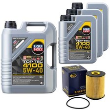 Motoröl Set Top Tec 4100 5W-40 8 Liter + Ölfilter für Audi A8 4.2 3.7 4D2 4D8