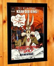 Sheep, Dog 'n' Wolf Playstation 1 PS1 PSX Vintage Promo Poster Werbung Kunst gerahmt