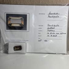 Rauch-Quarz, 24.90 ct, facettiert, achteck, 24x14mm,mit Schmuckpass