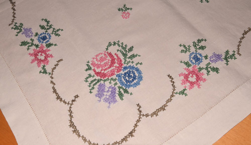 Alte leinen tischdecke - alte,