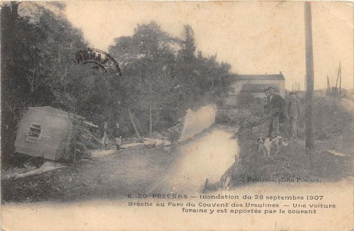 Cpa pezenas überschwemmung - cpa,