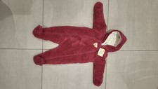 NEU Steiff Schneeanzug Winteranzug Teddy Fleece rosa rot Aubergine Baby 