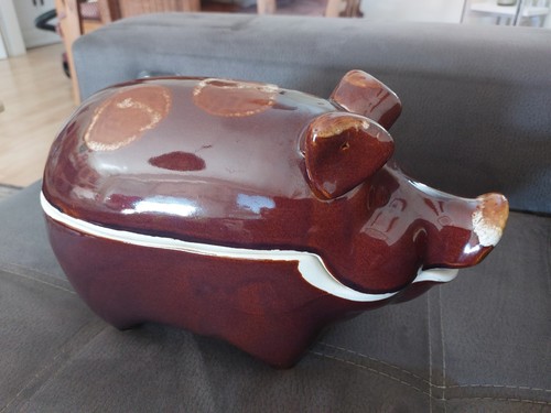 Keramik schmortopf schwein - keramik-schmortopf, "schwein"