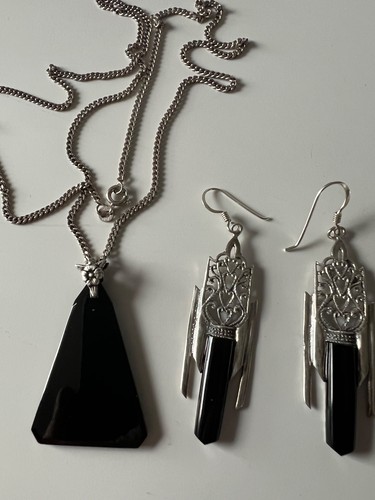Art deco ohrringe und kette - deco,
