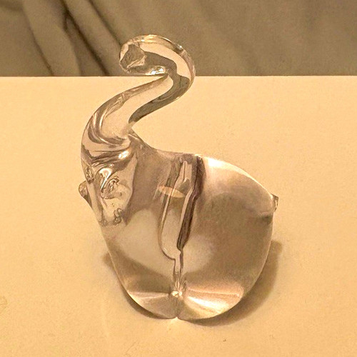 Vintage glas elefant made - glas,