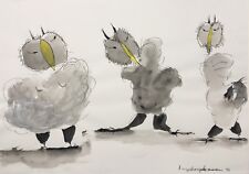 Ingeborg Hoven, "Gespielin, Freier, Gouvernante " , Original, Unikat,